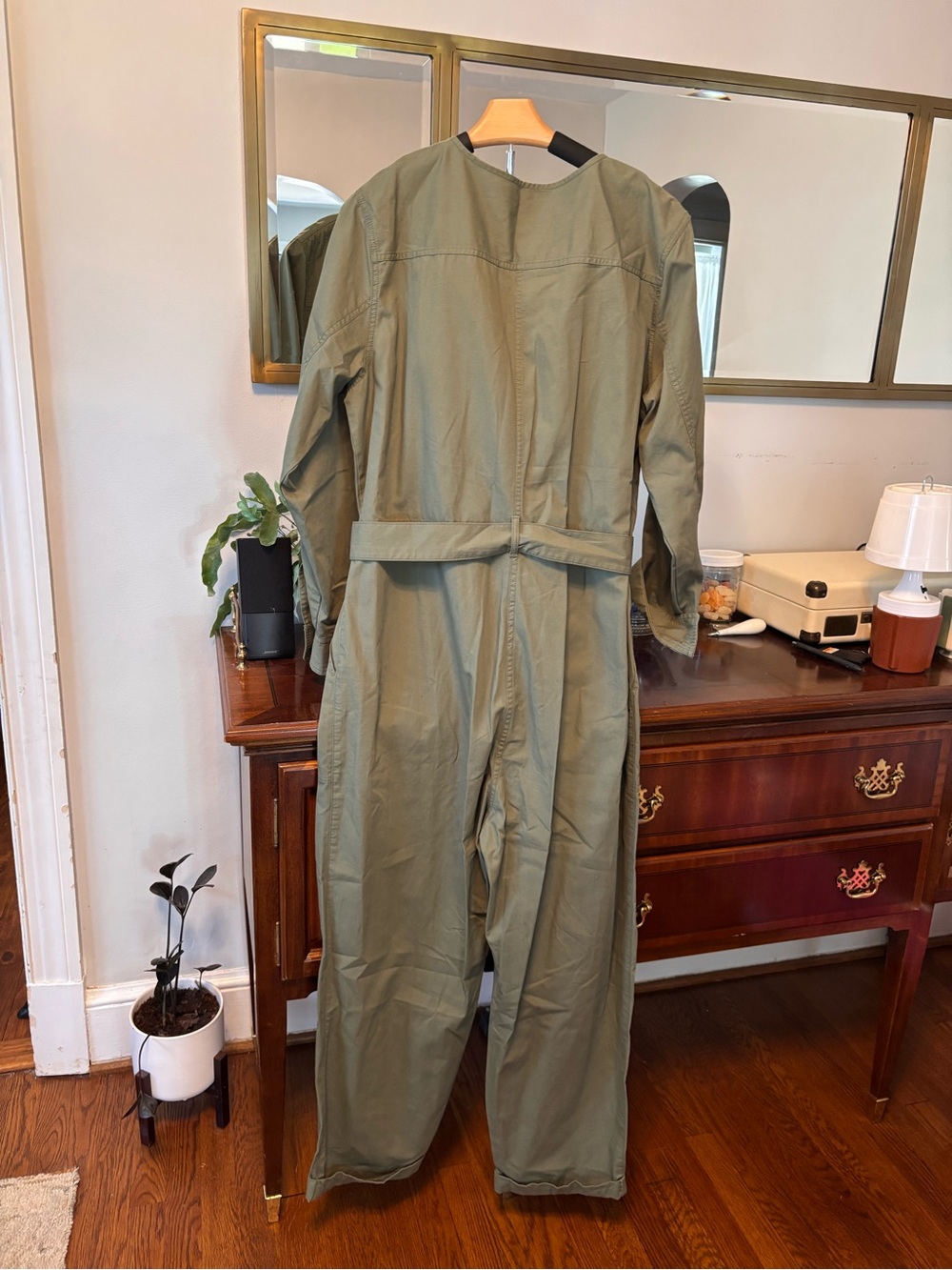Banana Republic Olive Utility Jumpsuit